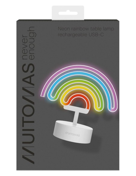 NEONRAINBOWC lámpara de mesa Neon F Blanco