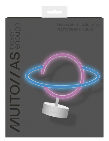 NEONSATURNC lámpara de mesa Neon F Blanco