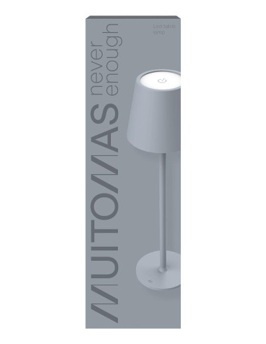 TABLELAMPGR lámpara de mesa LED Gris