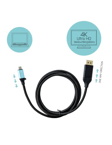 USB-C DisplayPort Cable Adapter 4K / 60 Hz 150cm