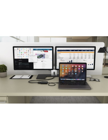 USB-C Dual 4K/60Hz (single 8K/30Hz) HDMI Video Adapter