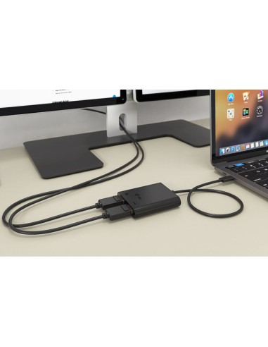 USB-C Dual 4K/60Hz (single 8K/30Hz) HDMI Video Adapter