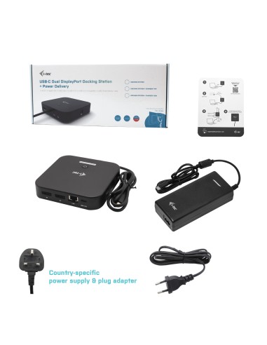 USB-C Dual Display Docking Station with Power Delivery 100 W + Universal Charger 100 W