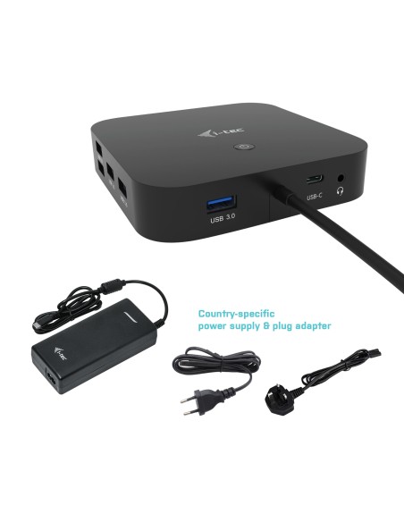 USB-C HDMI DP Docking Station with Power Delivery 100 W + Universal Charger 100 W