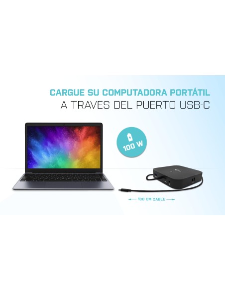 USB-C HDMI DP Docking Station with Power Delivery 100 W + Universal Charger 100 W