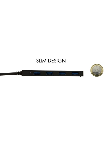 Advance USB-C Slim Passive HUB 4 Port