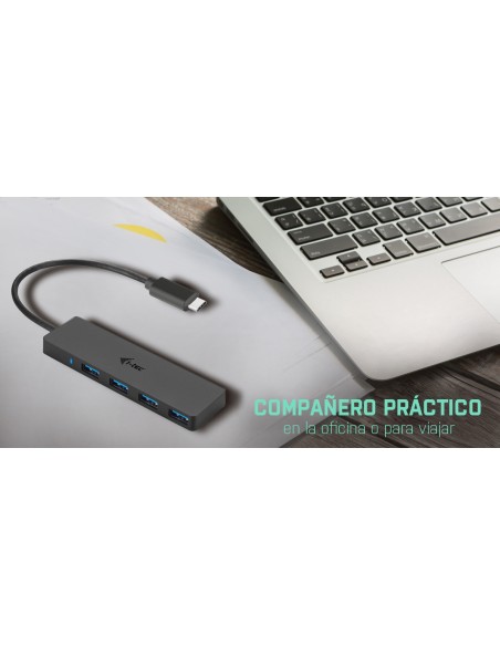 Advance USB-C Slim Passive HUB 4 Port