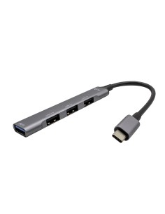 Metal USB-C HUB 1x USB 3.0 + 3x USB 2.0