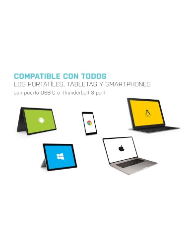 Metal USB-C Nano Docking Station 4K HDMI LAN + Power Delivery 100 W