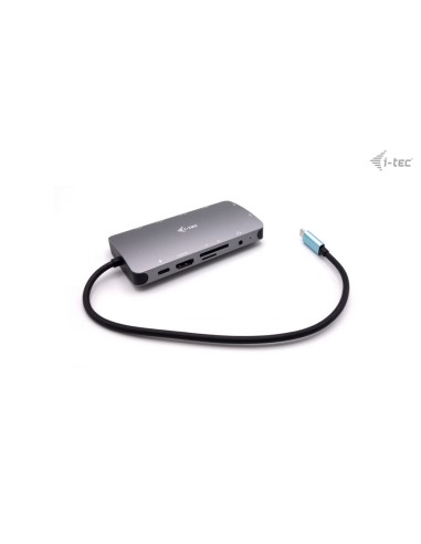 Metal USB-C Travel Nano Dock HDMI/VGA with LAN + Power Delivery 100 W