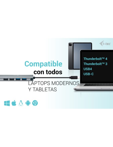 USB-C Metal Nano 2x Display Docking Station + Power Delivery 100 W