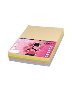 PAQUETE A4 250H 80G COLORES PASTEL SURTIDOS FABRISA