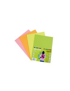 Paquete a4 250h 80g 5 colores fluor surtidos fabrisa
