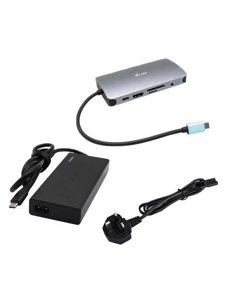 Metal USB-C Nano Dock HDMI/VGA with LAN + Universal Charger 77 W