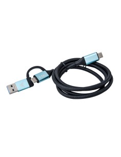 USB-C Cable to USB-C with Integrated USB 3.0 Adapter