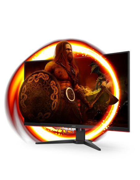 G2 C32G2ZE/BK pantalla para PC 80 cm (31.5") 1920 x 1080 Pixeles Full HD LED Negro, Rojo