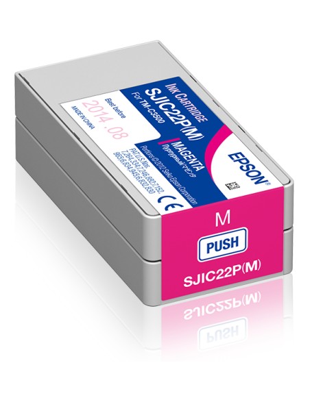 SJIC22P(M): Ink cartridge for ColorWorks C3500 (Magenta)