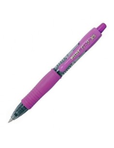 C 12 BOLIGRAFO PILOT G 2 PIXIE ROSA PUNTA 07MM