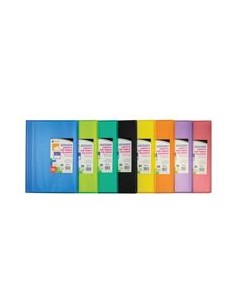 Paq 16 carpeta 10 fundas soldadas a4 tapa flexible colores surtidos carchiplas