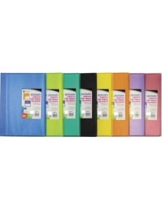 Paq 8 carpeta 60 fundas soldadas a4 tapa flexible colores surtidos carchiplas