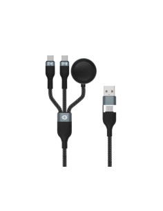 ETTA08B15 cable USB USB 2.0 1,5 m USB A 2 x USB C Negro