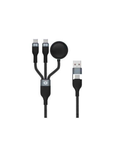 ETTA08B15 cable USB USB 2.0 1,5 m USB A 2 x USB C Negro
