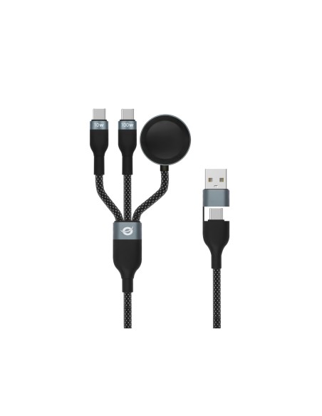ETTA08B15 cable USB USB 2.0 1,5 m USB A 2 x USB C Negro