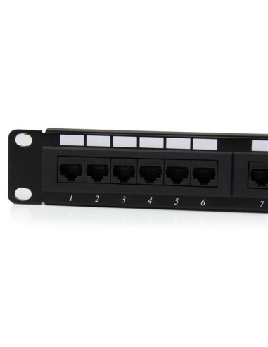 Panel de Parcheo 1U Cat6 110 con 24 Puertos para Montaje en Rack