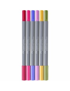 164527 marcador 6 pieza(s) Punta de pincel/fina Colores surtidos