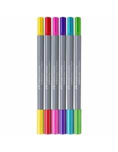 164528 marcador 6 pieza(s) Punta de pincel/fina Colores surtidos