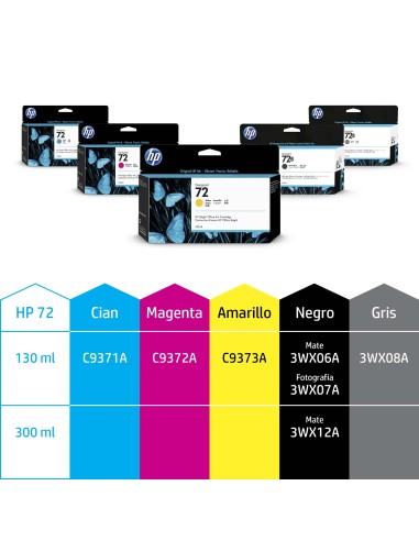 Cartucho de tinta 72 magenta de 130 ml