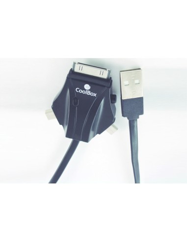 ACD 301 cable USB 1 m microUSB/miniUSB/Apple iPhone Negro