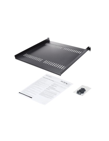 Bandeja Estante Ventilado de 1U para Armario Rack de Servidores de 19 Pulgadas - de 16 Pulgadas de Profundidad - de Acero de Se