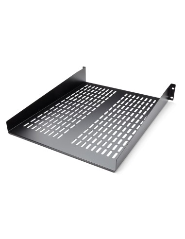 Estante Bandeja Ventilado para Armario Rack Universal Servidores 2U 22in Profundidad Fija - 22kg