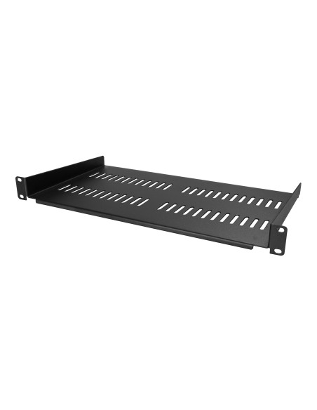 Bandeja Estante Ventilado de 1U para Armario Rack de Servidores de 19 Pulgadas - de 10 Pulgadas (254mm) de Profundidad - Acero 