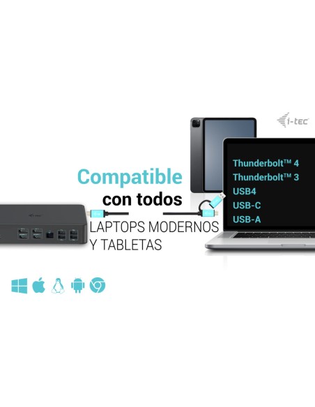 USB 3.0 / USB-C / Thunderbolt 3 Professional Dual 4K Display Docking Station Generation 2 + Power Delivery 100W