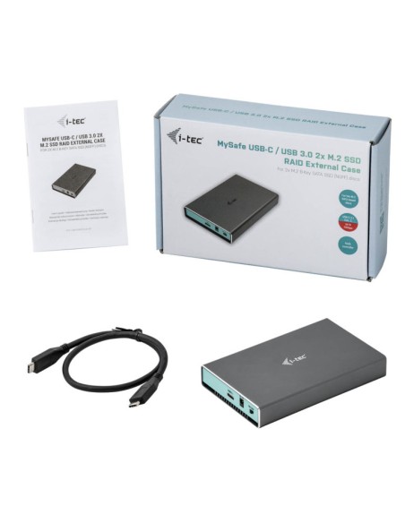 MySafe USB 3.0 / USB-C 3.1 Gen. 2 Caja de dos bahías