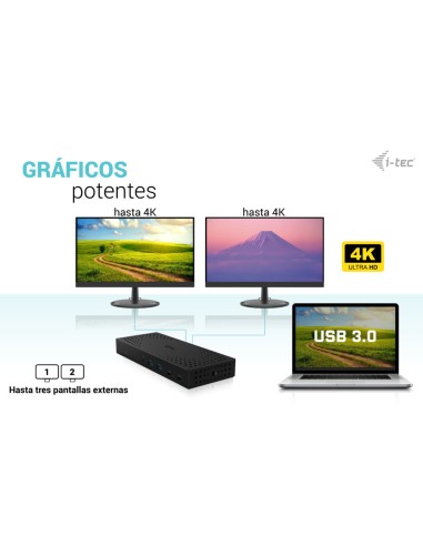 USB 3.0 / USB-C / Thunderbolt, 3x 4K Docking Station Gen 2 + Power Delivery 100W