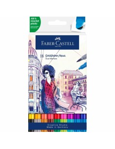 Goldfaber Aqua Dual rotulador de punta fina Fino Negro, Azul, Verde, Gris, Magenta, Rosa, Amarillo 1 pieza(s)