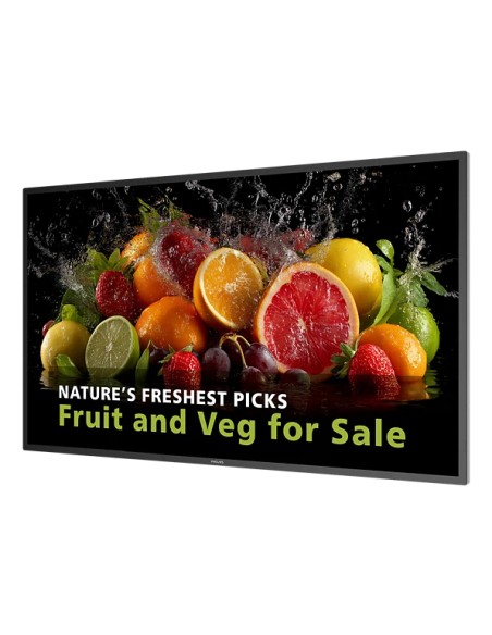 5000 series 43BDL5050D Pantalla plana para señalización digital 108 cm (42.5") LCD Wifi 600 cd / m² 4K Ultra HD Negro Procesador