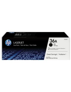 Pack de ahorro de 2 cartuchos de tóner original LaserJet 36A negro