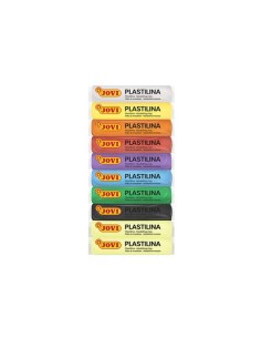 PLASTILINA JOVI BARRA ESTUCHE de 10 - Pack de 12 unidades