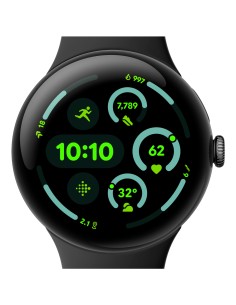 Pixel Watch 3 AMOLED 45 mm Digital Pantalla táctil Negro Wifi GPS (satélite)