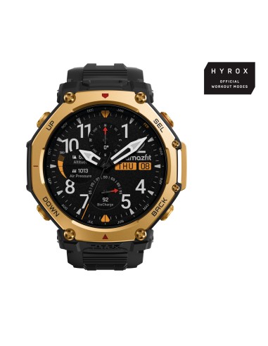 T-Rex 3 Pro 3,81 cm (1.5") AMOLED 48 mm Digital 480 x 480 Pixeles Pantalla táctil Oro Wifi GPS (satélite)