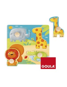  ANIMALES SELVA PUZZLE 4 PIEZAS  2