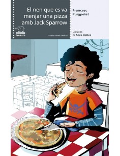 EL NEN QUE ES VA MENJAR UNA PIZZA AMB JACK SPAROW