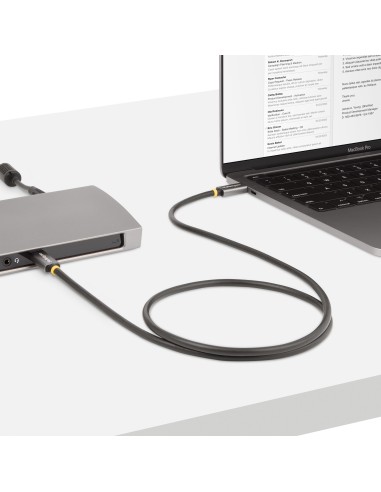 Cable de 1m USB4 - Cable USB-C Certificado por USB-IF - Cable USB Tipo C - 40Gbps - Power Delivery PD de 100W - 8K 60Hz - Compa