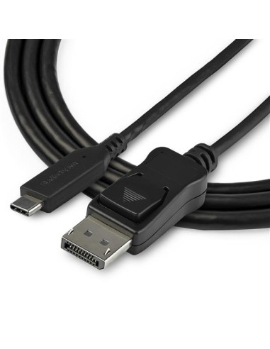 Cable de 1m USB-C a DisplayPort 1.4 - Convertidor Adaptador de Vídeo USB Tipo C 8K/5K/4K - HBR3/HDR/DSC - Cable Conversor para 