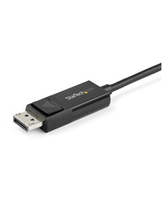 Cable de 1m USB C a DisplayPort 1.2 de 4K a 60Hz - Cable Adaptador de Vídeo Bidireccional DP a USB-C o USB-C a DP Reversible -  2