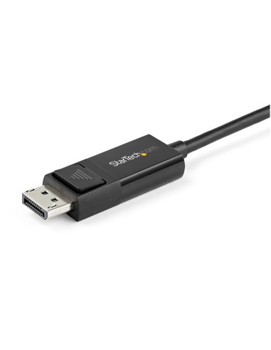 Cable de 1m USB C a DisplayPort 1.2 de 4K a 60Hz - Cable Adaptador de Vídeo Bidireccional DP a USB-C o USB-C a DP Reversible - 